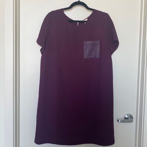 J.Crew Maroon shift dress